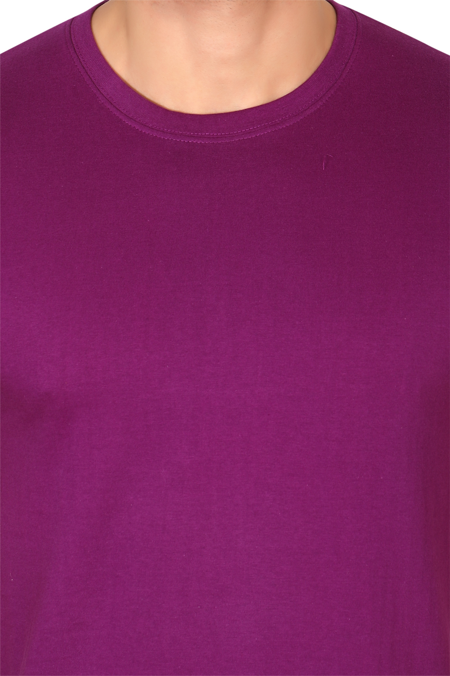 100% Cotton Men’s Half Sleeve T-Shirt - Purple
