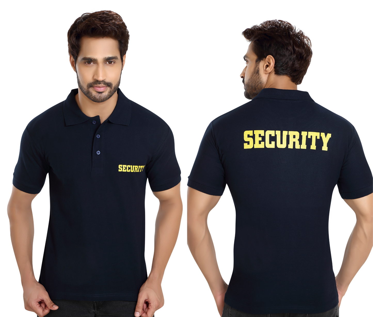 Security Guard 100% Cotton T-Shirt - Navy Blue