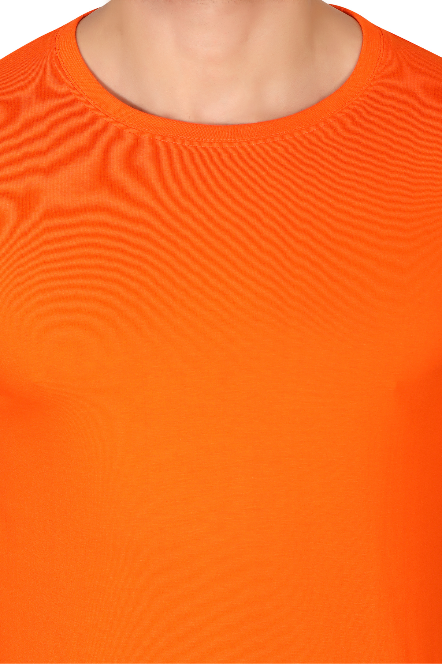 100% Cotton Men’s Half Sleeve T-Shirt - Orange