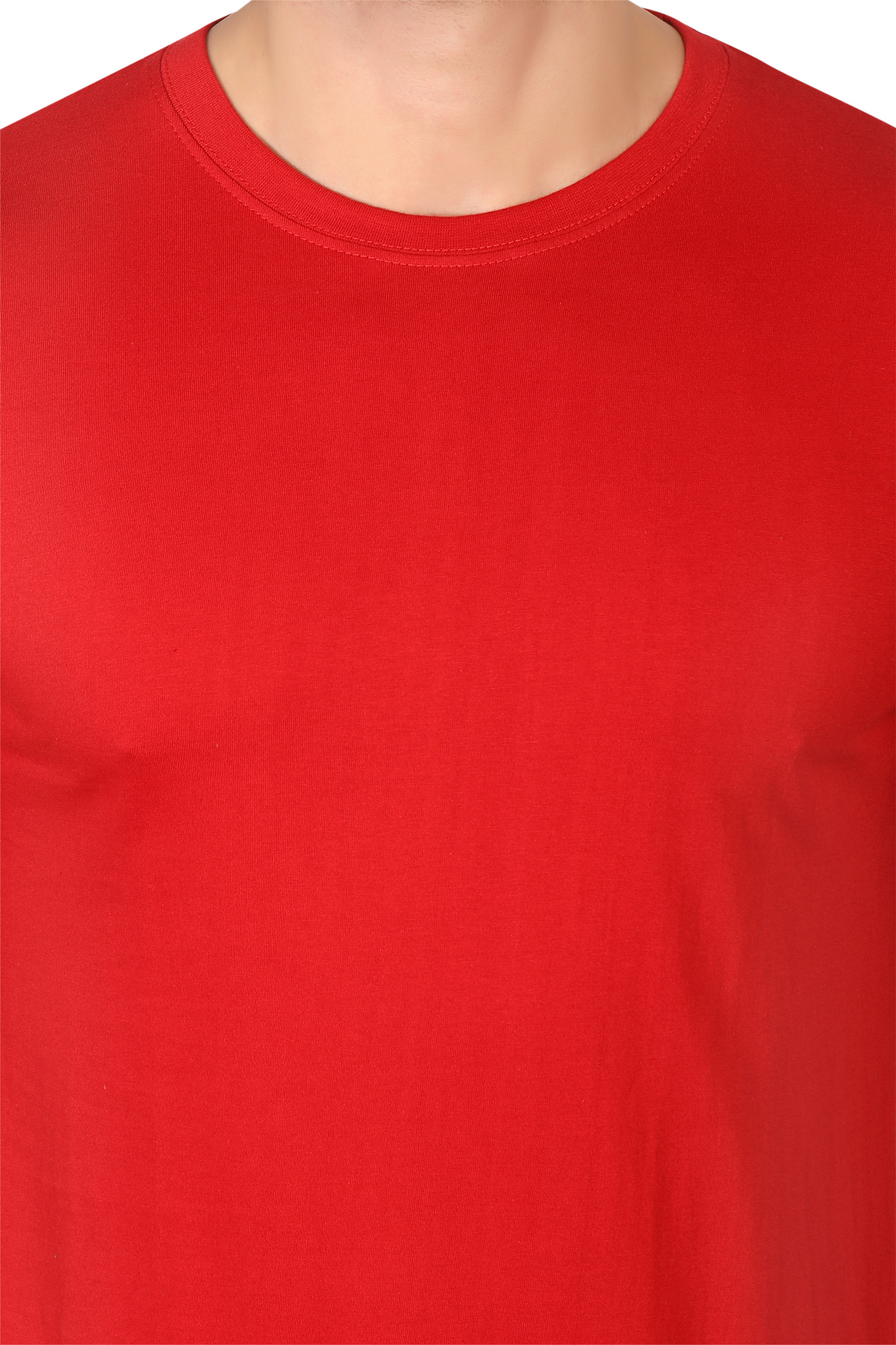 100% Cotton Men’s Half Sleeve T-Shirt - Red