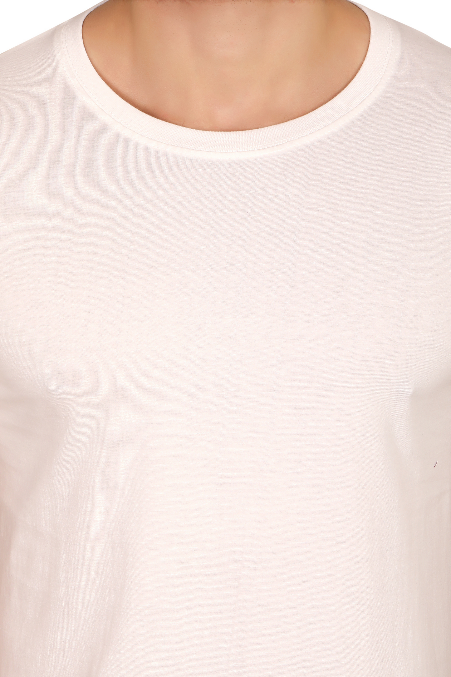 100% Cotton Men’s Half Sleeve T-Shirt - White