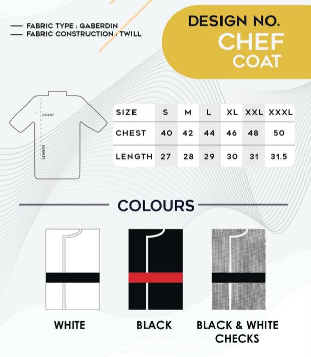 Chef Coat - Black (Red)