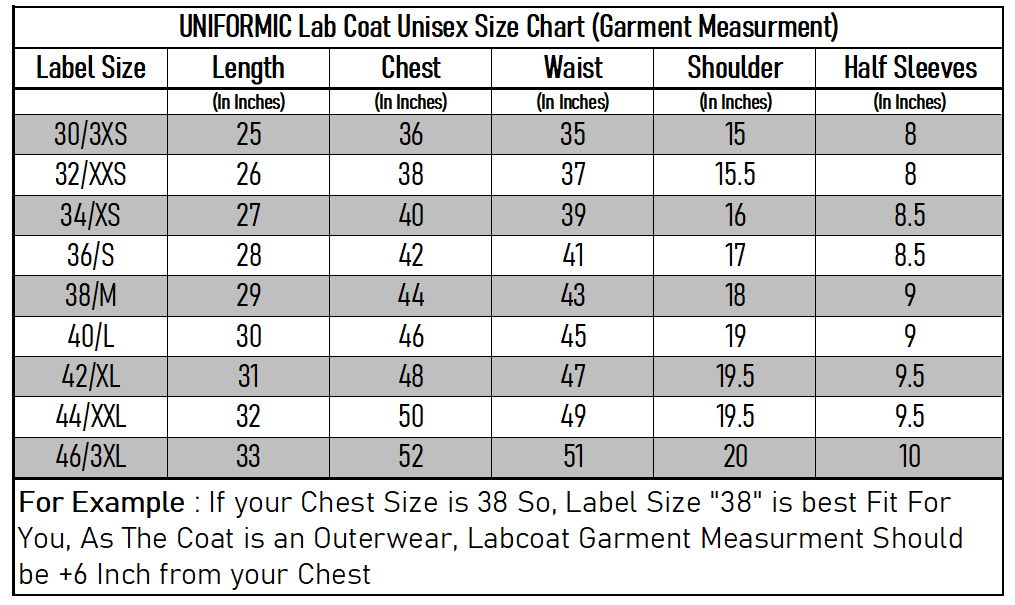 Cotton Unisex Apron Lab Coat - Regular Length - Half Sleeves - Navy Blue