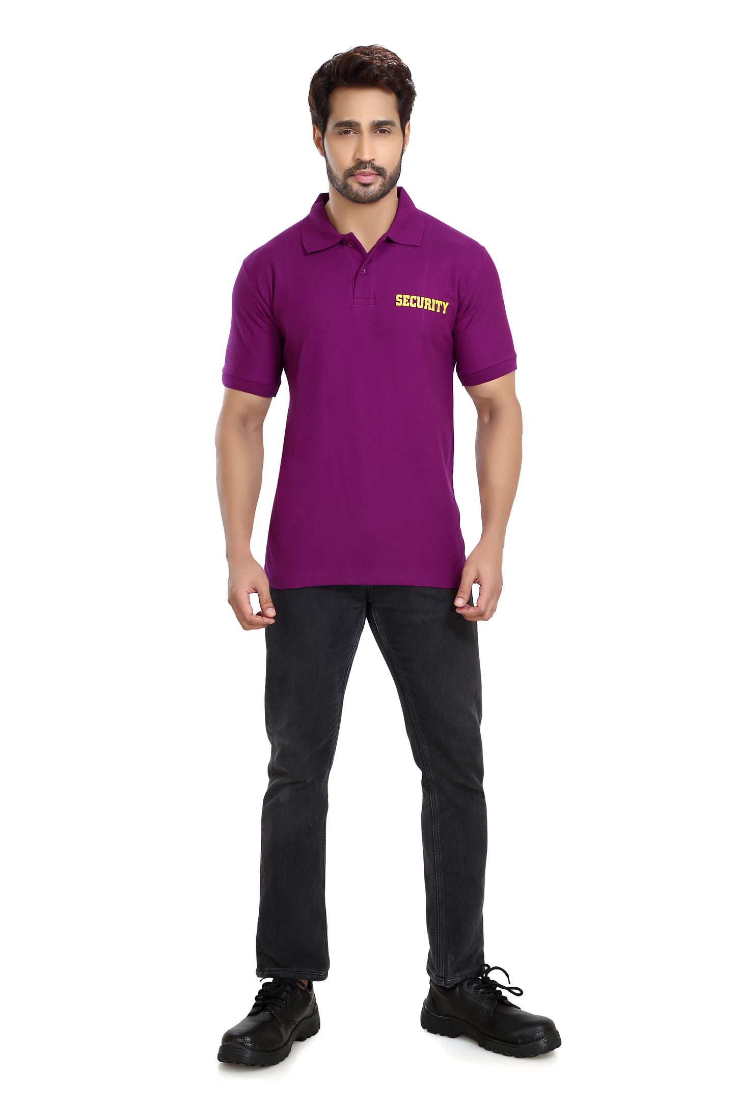 Security Guard 100% Cotton T-Shirt - Purple