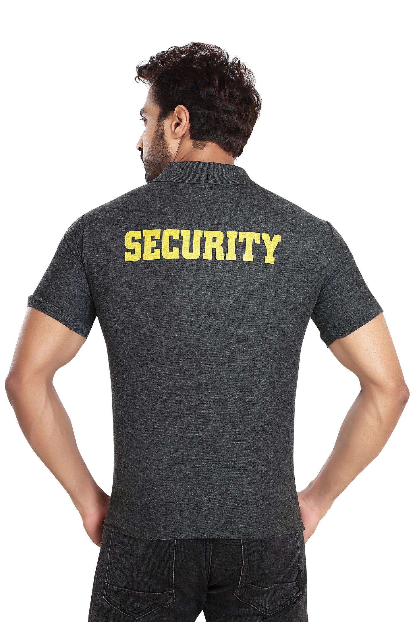 Security Guard 100% Cotton T-Shirt - Charcoal Millange