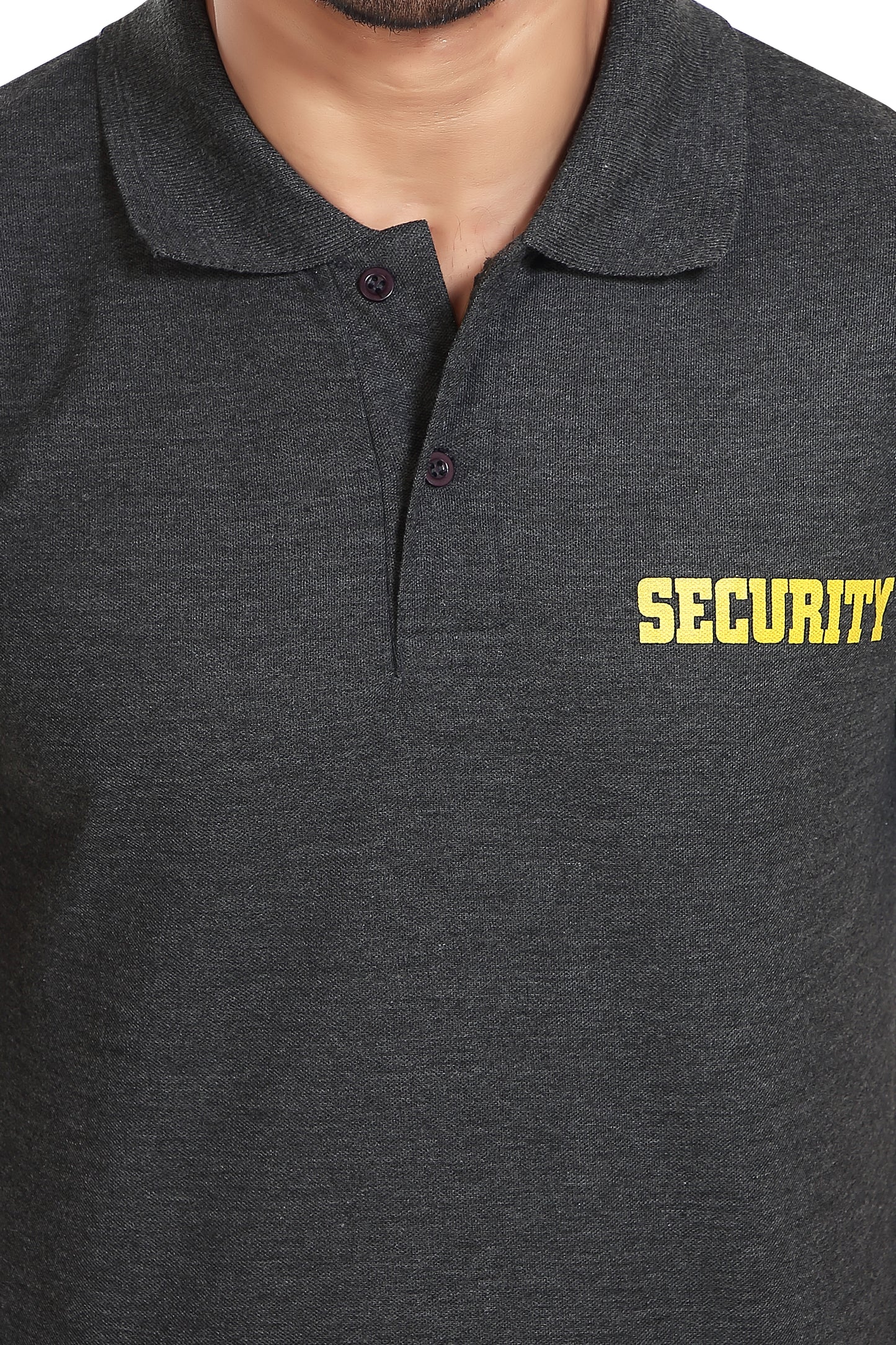 Security Guard 100% Cotton T-Shirt - Charcoal Millange