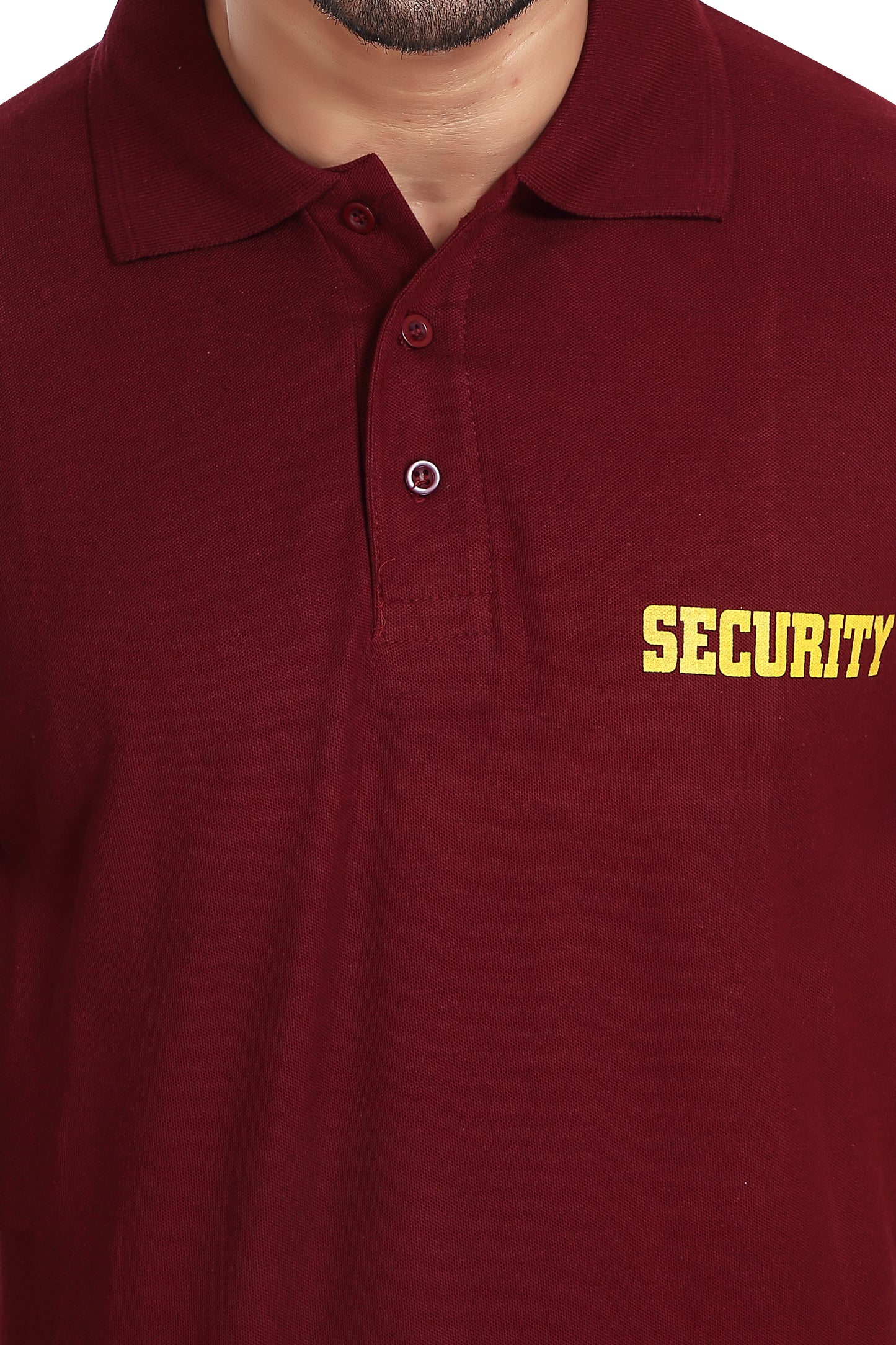 Security Guard 100% Cotton T-Shirt - Maroon