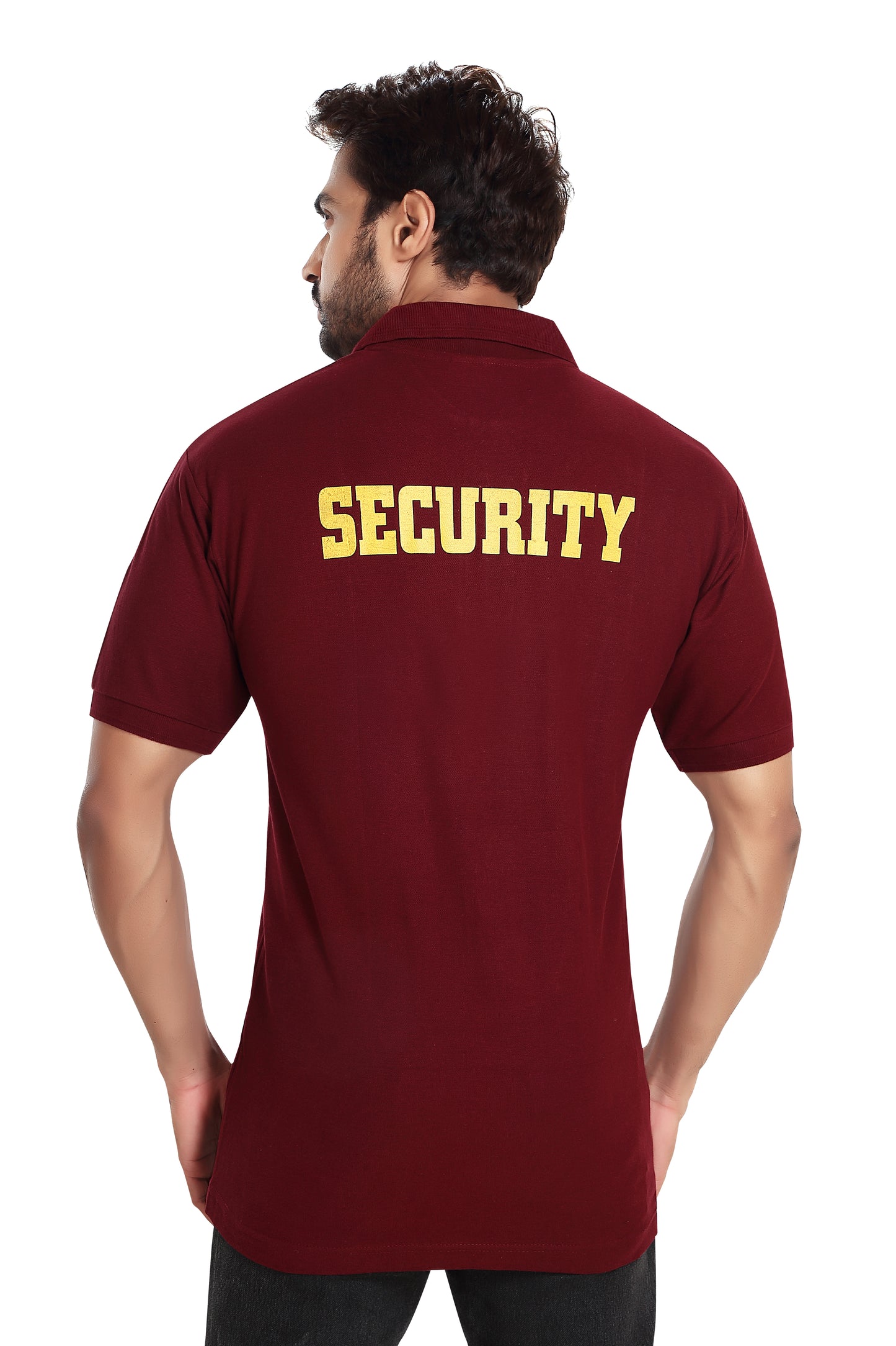 Security Guard 100% Cotton T-Shirt - Maroon