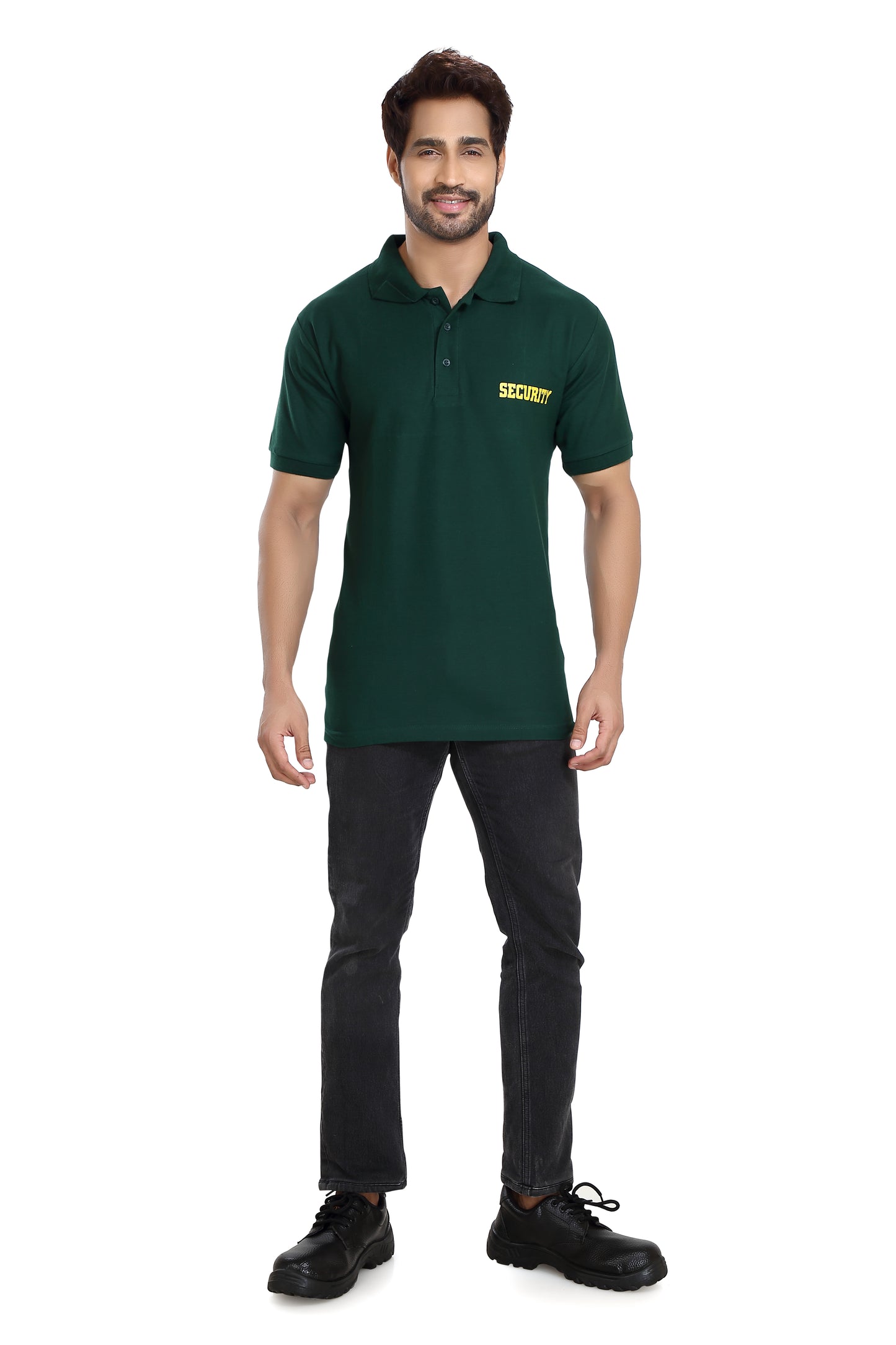 Security Guard 100% Cotton T-Shirt - Bottle Green