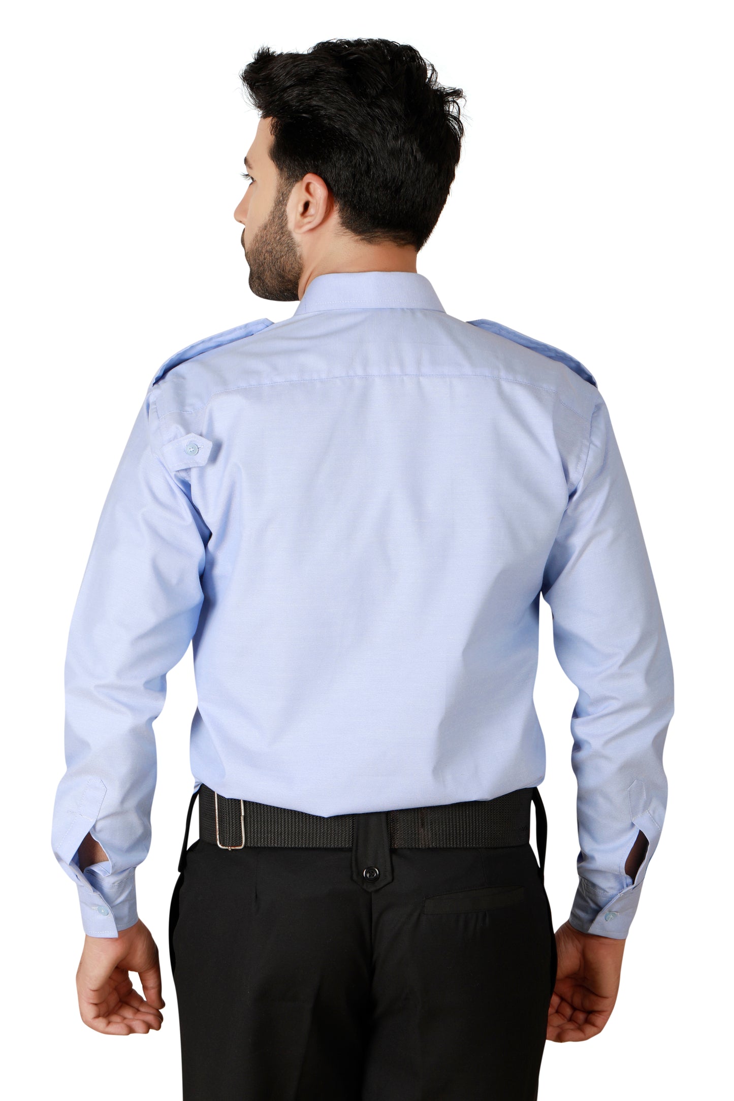 Security Guard Full Sleeves Shirt - Sky Blue