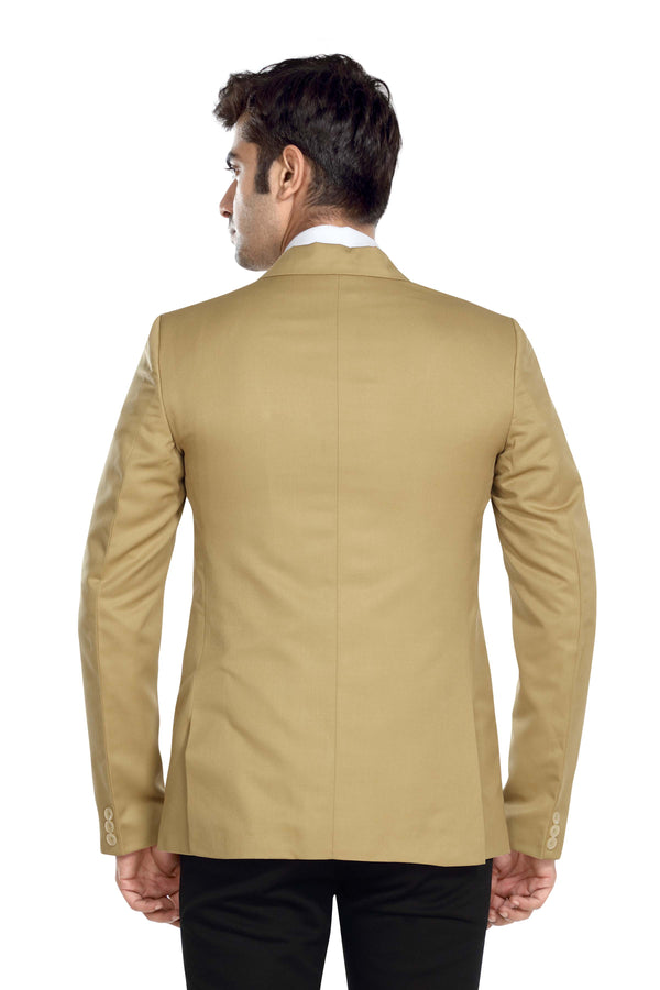 Men's slim fit TR blazer – Beige – view 1