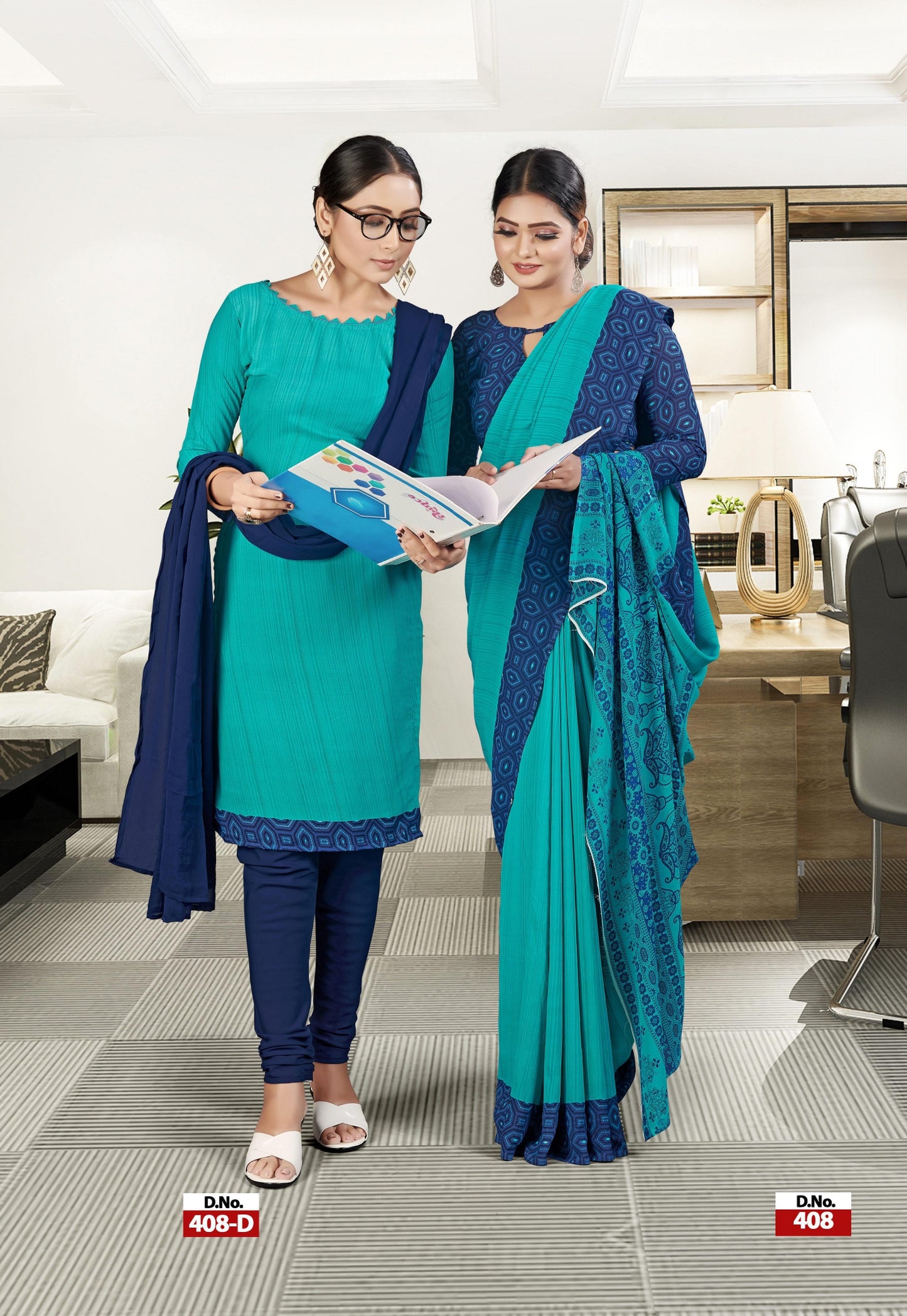 Suit & Saree -I-Phone Vol.5 - Sea Blue (408)