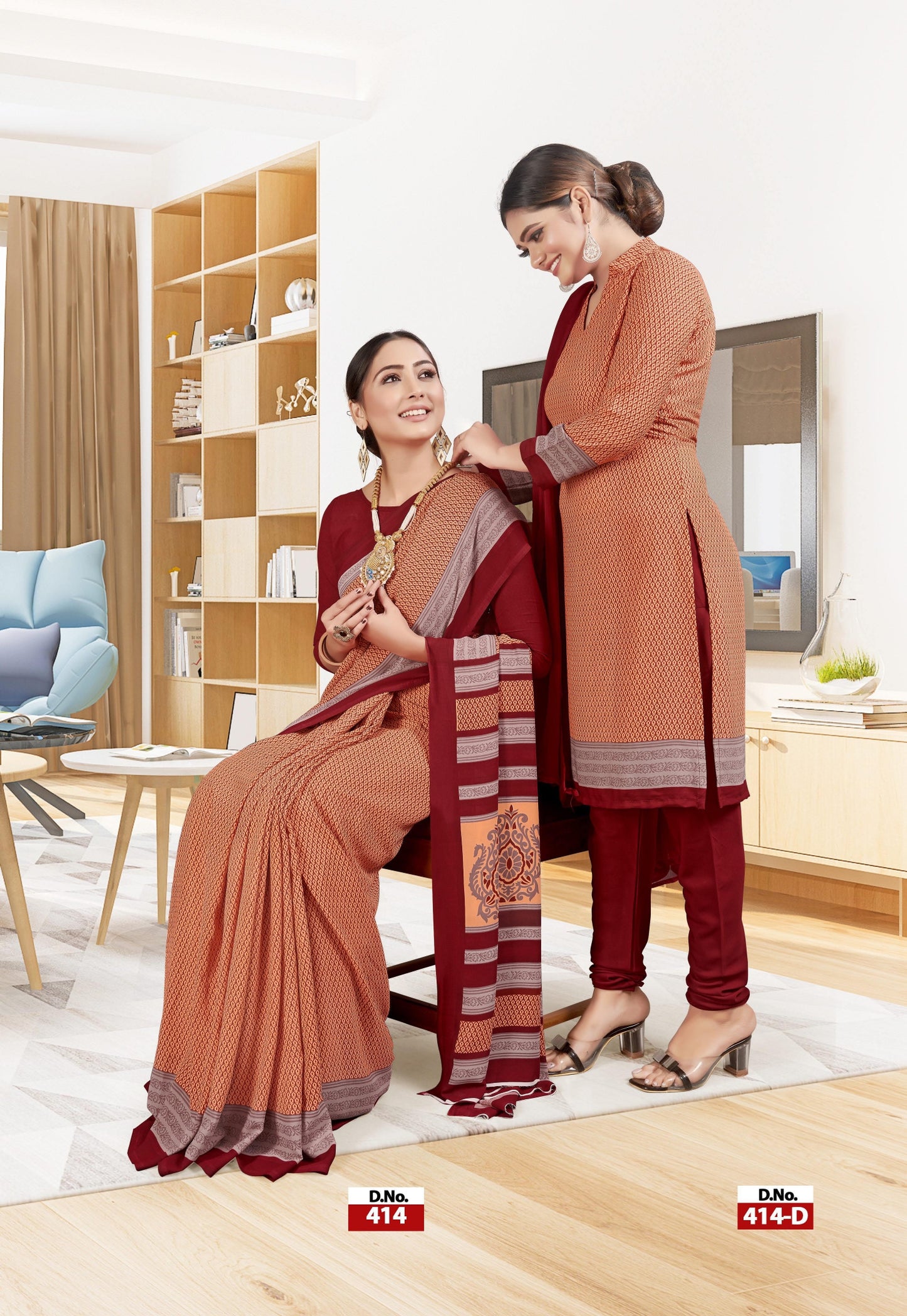 Suit & Saree -I-Phone Vol.5 - Orange & Red (414)