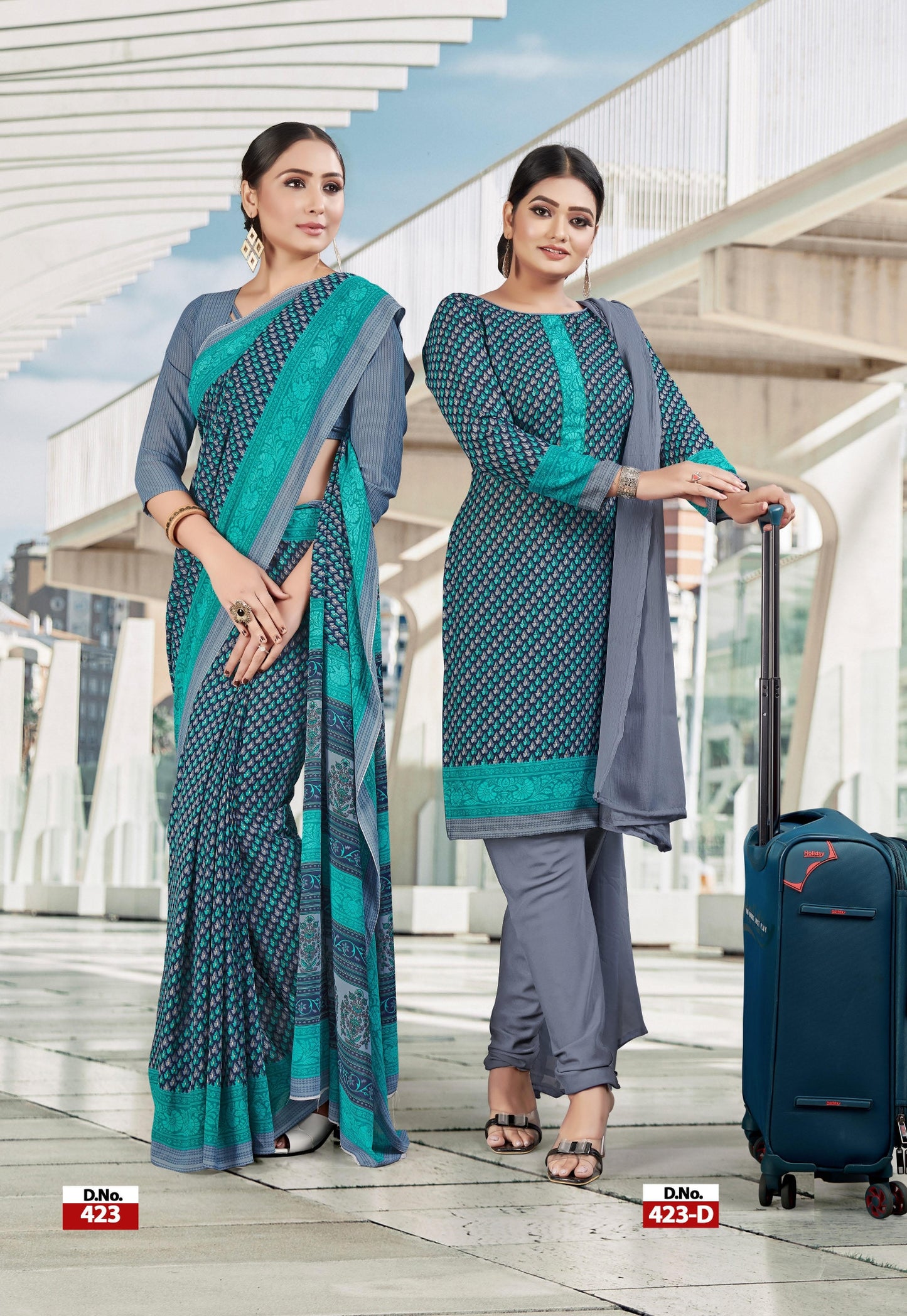 Suit & Saree -I-Phone Vol.5 - Blue & Grey (423)
