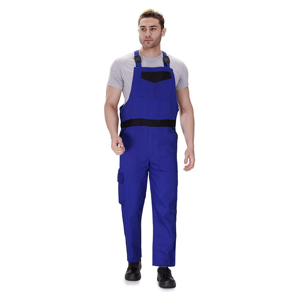 Royal blue cotton dungaree