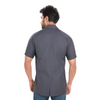 Cotton Unisex Apron Lab Coat - Regular Length - Half Sleeves - Grey