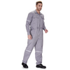 100% Cotton Hi-Visibility Industrial Coverall Boiler Suit with Grey Reflective Tape overcoat - Grey