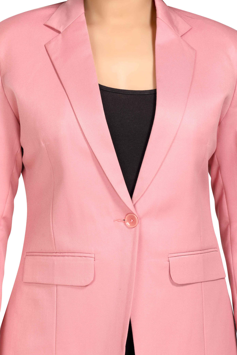 Women's Corporate Blazer – Blossom Pink - Left Sleeve