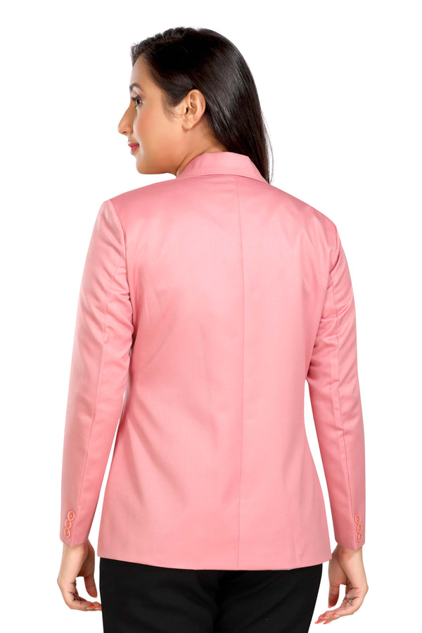 Women's Slim Fit TR Blazer – Blossom Pink