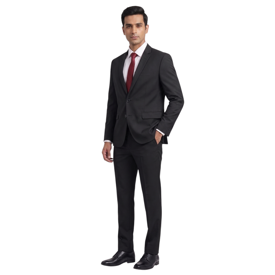 Mafatlal Trendz Corporate Blazer – Black - Right Sleeve