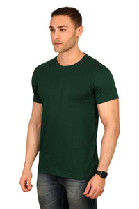 100% Cotton Men’s Half Sleeve T-Shirt - Bottel Green