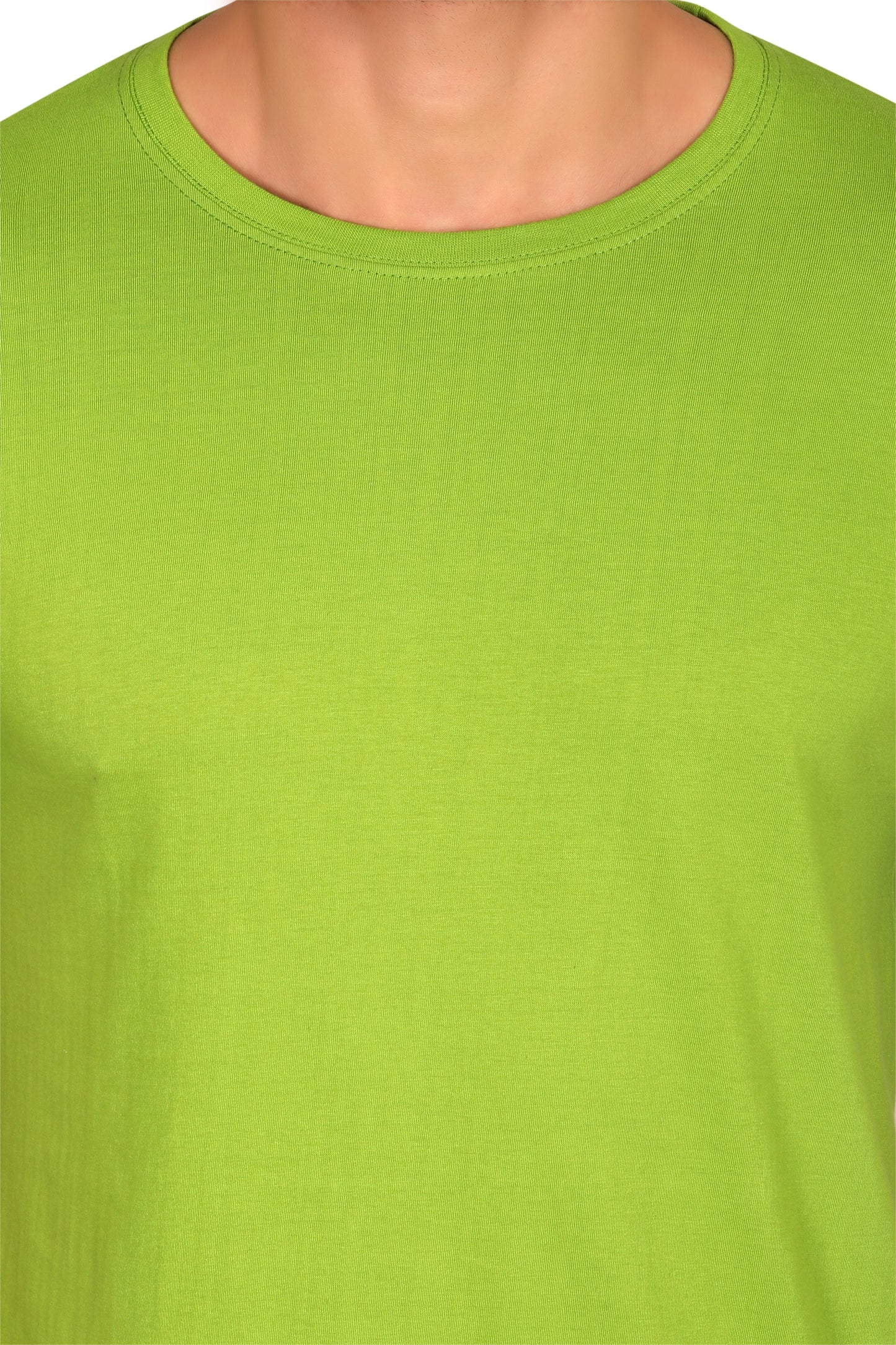 100% Cotton Men’s Half Sleeve T-Shirt - Liril Green