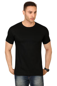 100% Cotton Men’s Half Sleeve T-Shirt - Black