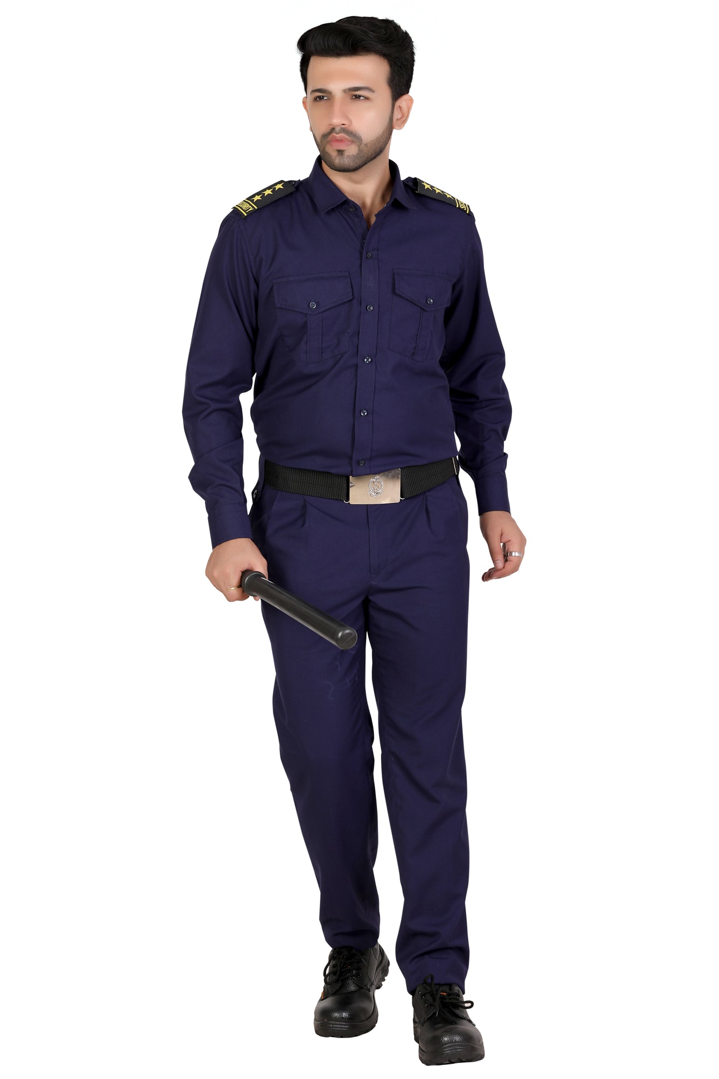 Security Guard Full Sleeves Shirt - Navy Blue