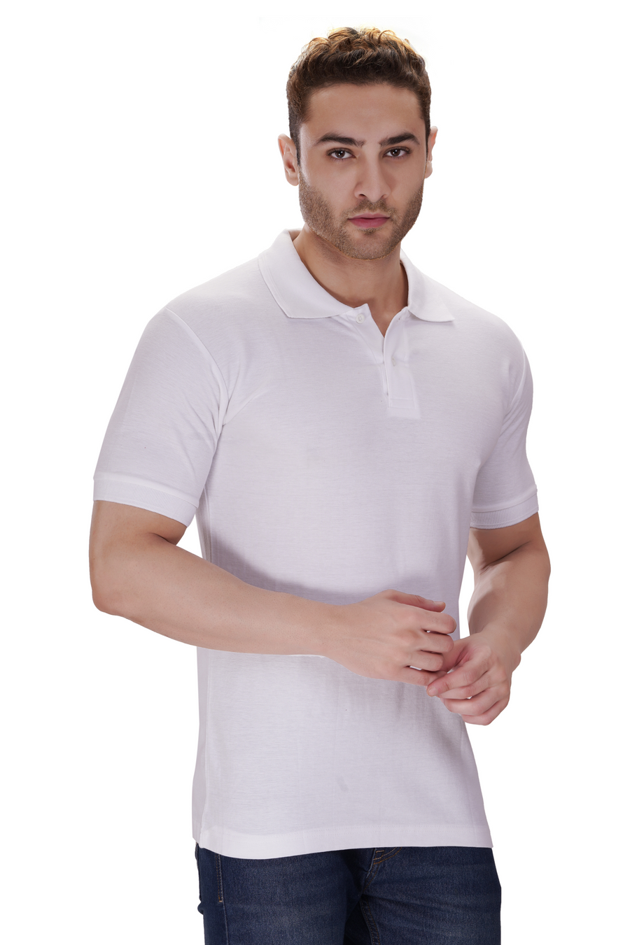 100% Cotton Test White - Back