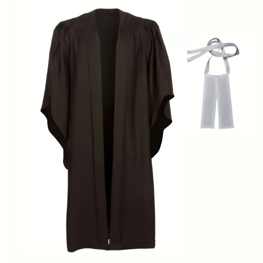 Advocate Lawyer Gown with White Neck Band - Front