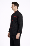 Chef Coat - Black (Red)