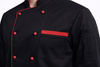 Chef Coat - Black (Red)