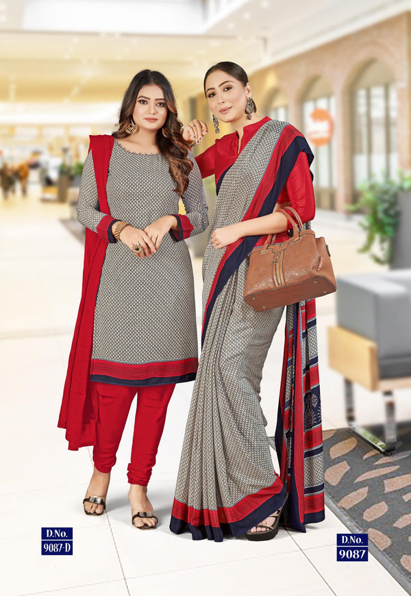 Suit & Saree - Ganvesh Plus - Red (9087)