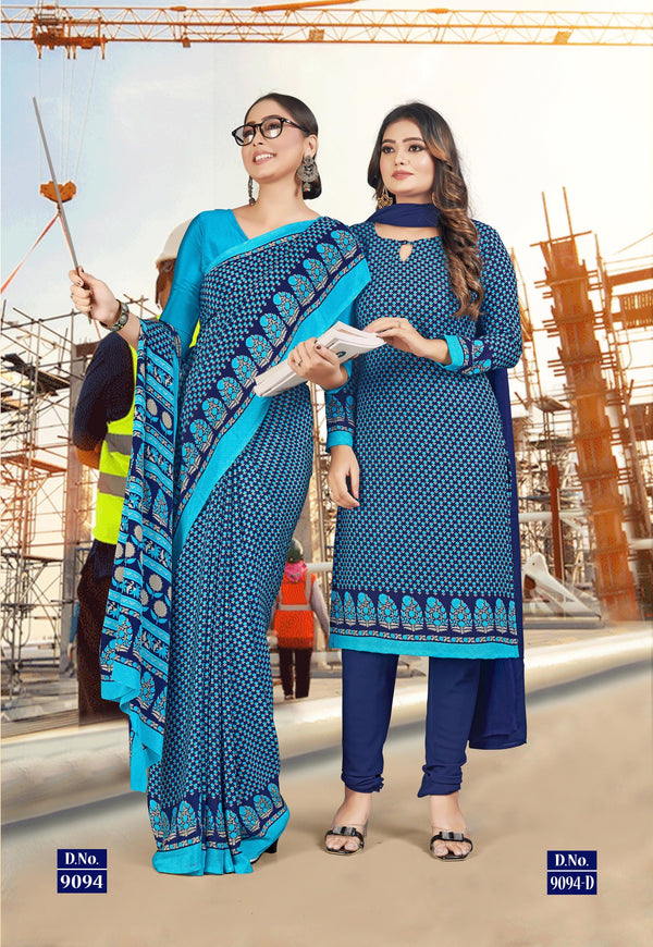 Suit & Saree - Ganvesh Plus - Blue (9094)