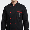 Chef Coat - Black (Red)