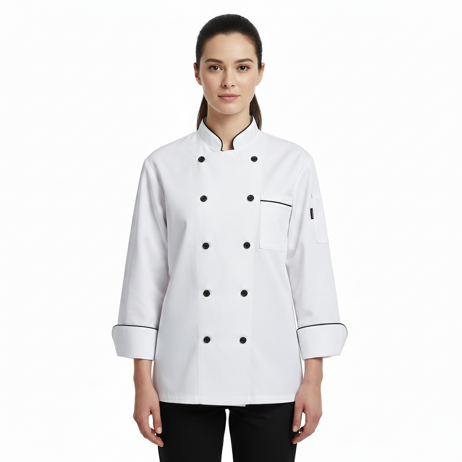 Chef Coat - White - Back