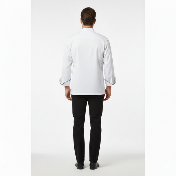 Chef Coat – White & Black