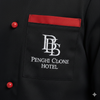 Chef Coat - Black (Red)