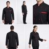 Chef Coat - Black (Red)