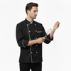 Chef Coat - Black (White)