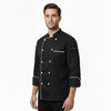 Chef Coat - Black (White)