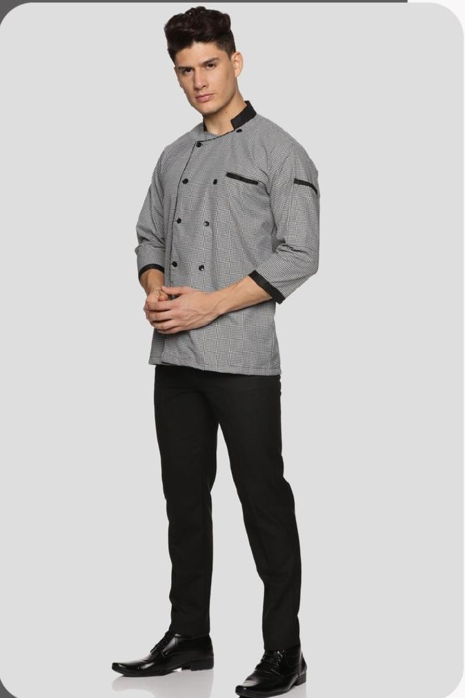 Chef Coat - Black & White