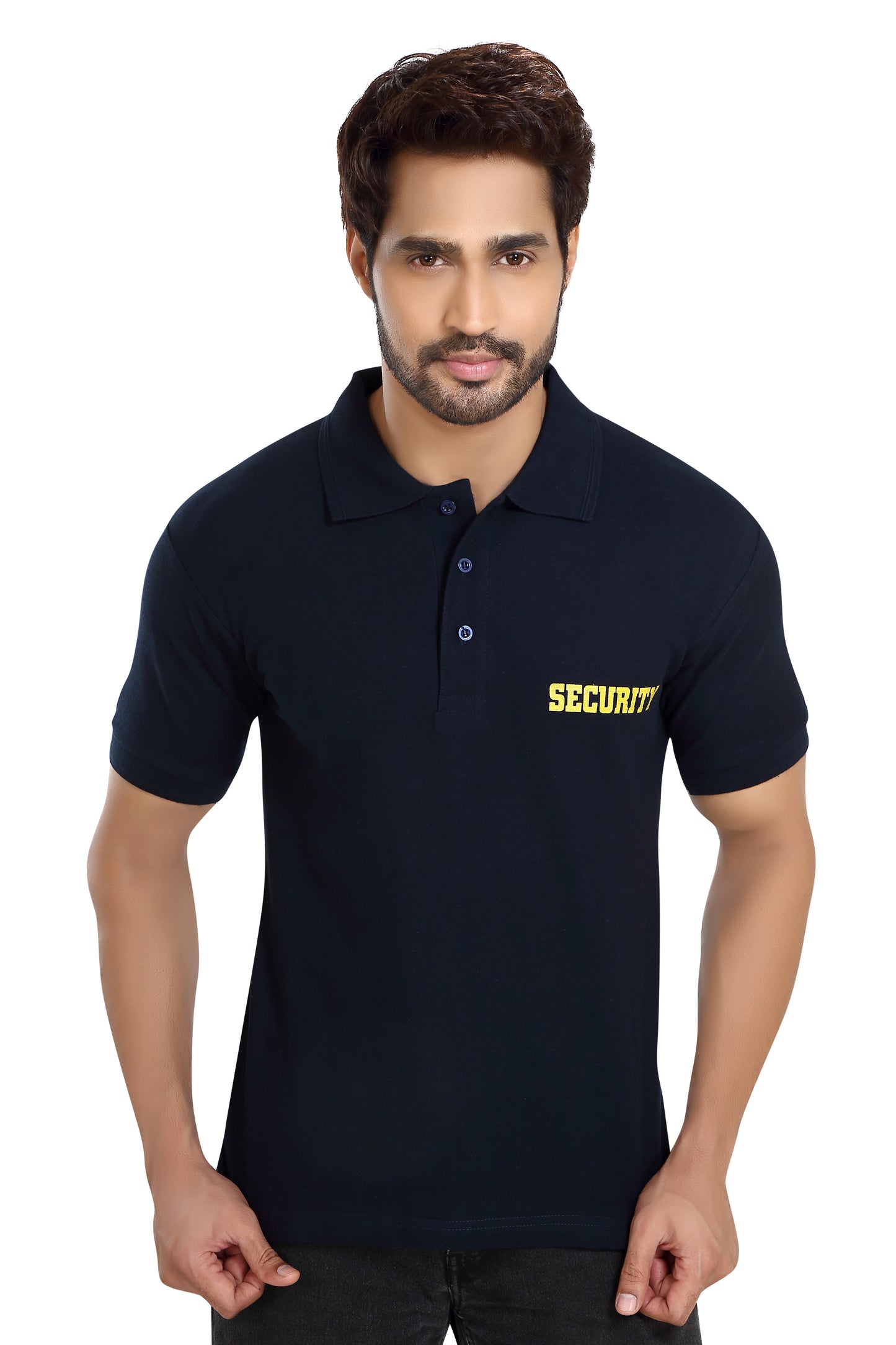 Security Guard 100% Cotton T-Shirt - Navy Blue