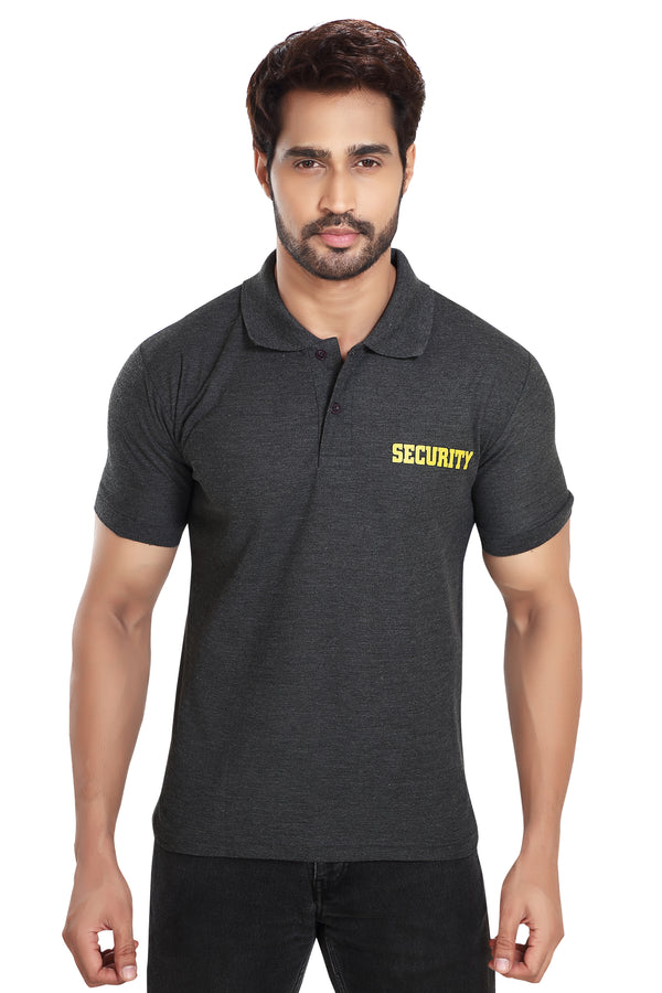 Security Guard 100% Cotton T-Shirt - Charcoal Millange