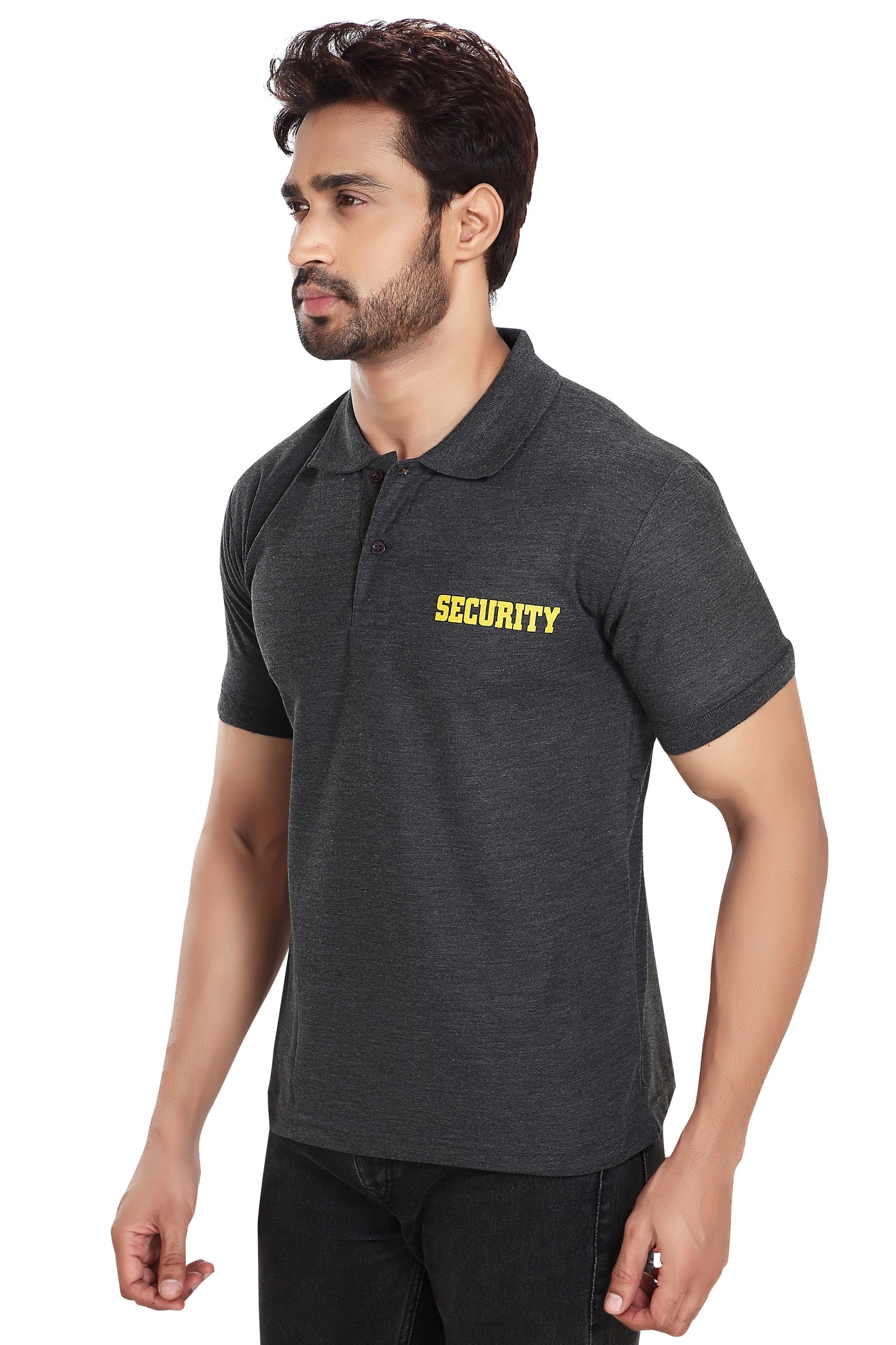 Security Guard 100% Cotton T-Shirt - Charcoal Millange