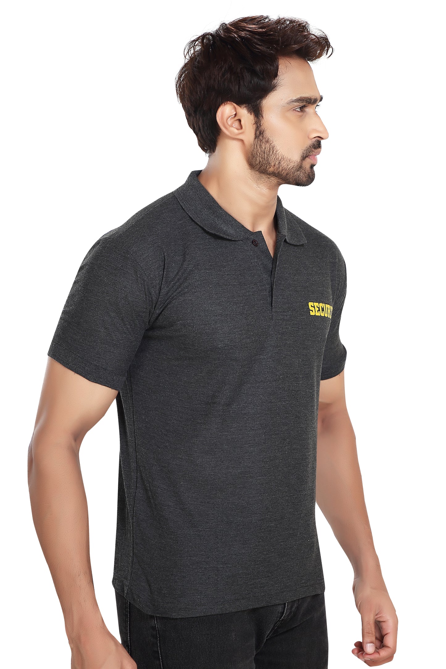 Security Guard 100% Cotton T-Shirt - Charcoal Millange