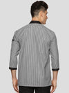 Chef Coat - Black & White Micro Checks