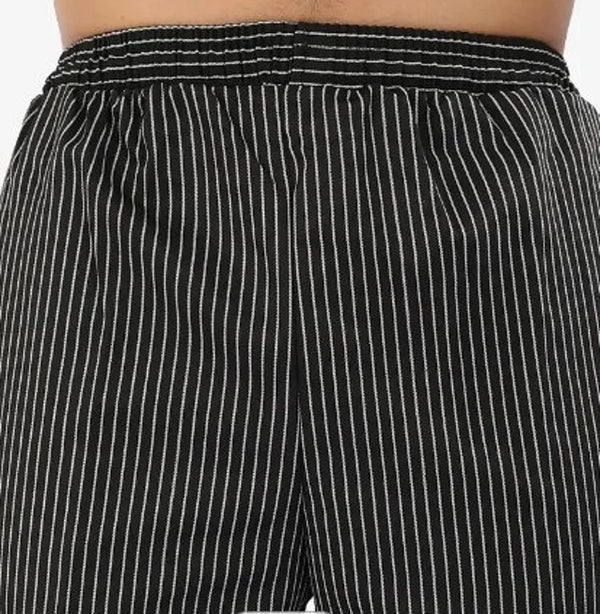 Chef Trouser – Black Pinstripe – elastic waist close-up