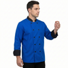 Royal Blue & Black chef coat – view 4