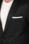 Men's slim fit TR blazer – Metal Black – view 5